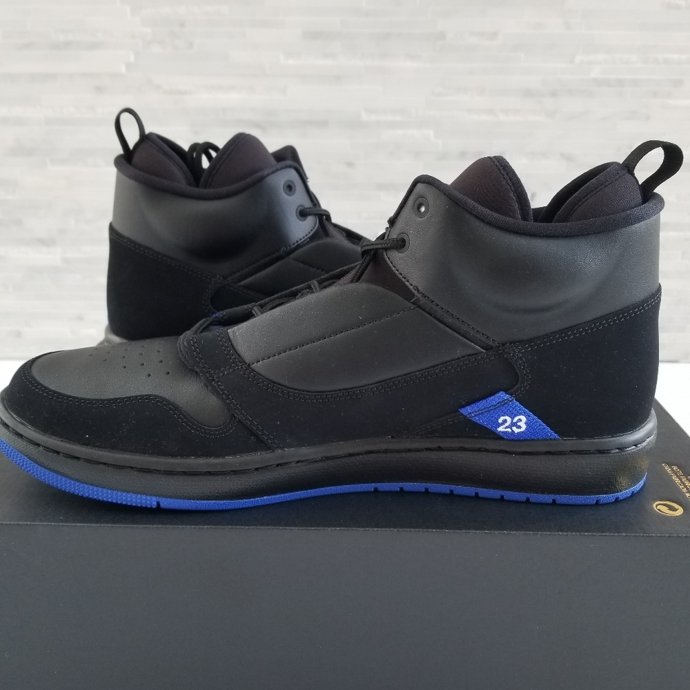 New JORDAN Fadeaway Black Royal Sneakers - Picture 2 of 7